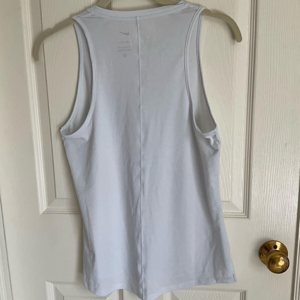 Nike Womens Dri Fit‎ Classic Fit White Tank Top Size Small - Picture 6 of 10